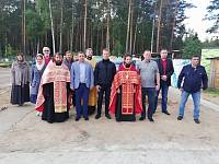 Молебен на месте строительства храма в честь Иоанна Предтечи