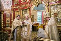 Открытие памятной доски священномученику Василию Сунгурову в Никольском храме г. Щелково