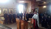 Вручение погон новобранцам кадетского корпуса казачьей организации «Клязьминский хутор»