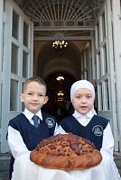 Архиерейское богослужение с участием Сводного детского хора Московской епархии в Богоявленском соборе Ногинска