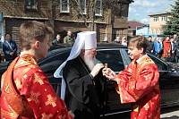 Архиерейское богослужение с участием Сводного детского хора Московской епархии в Богоявленском соборе Ногинска