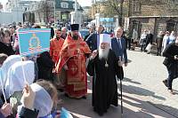 Архиерейское богослужение с участием Сводного детского хора Московской епархии в Богоявленском соборе Ногинска