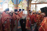 Архиерейское богослужение с участием Сводного детского хора Московской епархии в Богоявленском соборе Ногинска