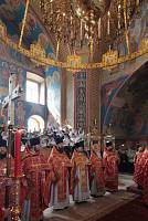 Архиерейское богослужение с участием Сводного детского хора Московской епархии в Богоявленском соборе Ногинска