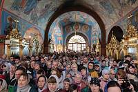 Архиерейское богослужение с участием Сводного детского хора Московской епархии в Богоявленском соборе Ногинска