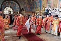 Архиерейское богослужение с участием Сводного детского хора Московской епархии в Богоявленском соборе Ногинска