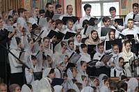 Архиерейское богослужение с участием Сводного детского хора Московской епархии в Богоявленском соборе Ногинска