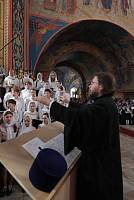 Архиерейское богослужение с участием Сводного детского хора Московской епархии в Богоявленском соборе Ногинска