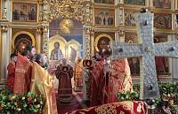 Архиерейское богослужение с участием Сводного детского хора Московской епархии в Богоявленском соборе Ногинска