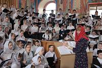 Архиерейское богослужение с участием Сводного детского хора Московской епархии в Богоявленском соборе Ногинска