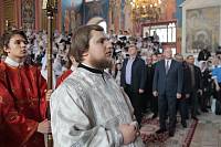 Архиерейское богослужение с участием Сводного детского хора Московской епархии в Богоявленском соборе Ногинска