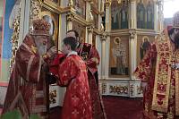 Архиерейское богослужение с участием Сводного детского хора Московской епархии в Богоявленском соборе Ногинска