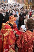 Архиерейское богослужение с участием Сводного детского хора Московской епархии в Богоявленском соборе Ногинска