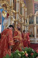 Архиерейское богослужение с участием Сводного детского хора Московской епархии в Богоявленском соборе Ногинска