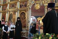 Архиерейское богослужение с участием Сводного детского хора Московской епархии в Богоявленском соборе Ногинска