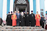 Архиерейское богослужение с участием Сводного детского хора Московской епархии в Богоявленском соборе Ногинска