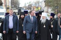 Архиерейское богослужение с участием Сводного детского хора Московской епархии в Богоявленском соборе Ногинска