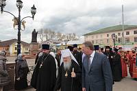 Архиерейское богослужение с участием Сводного детского хора Московской епархии в Богоявленском соборе Ногинска