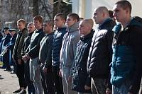 Проводы в Щелковском военкомате