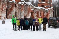 Поход учащихся воскресной школы Троицкого храма села Шарапово к Богородицерождественскому храму села Курилово