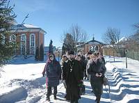 Члены Орехово-Зуевского общества трезвости в Покровско-Васильевском монастыре