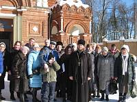Члены Орехово-Зуевского общества трезвости в Покровско-Васильевском монастыре