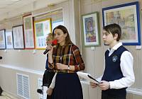 Выставка художественного отделения детской школы искусств при Богоявленском соборе Ногинска