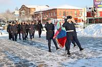 Курсанты Рязанского высшего воздушно-десантного командного училища в Орехово-Зуеве