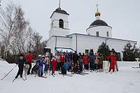 Лыжный поход прихожан Никольского храма деревни Полтево