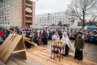 Освящение и установка креста на Державном храме города Фрязино