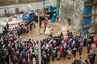 Освящение и установка креста на Державном храме города Фрязино