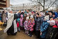 Освящение и установка креста на Державном храме города Фрязино