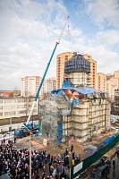 Освящение и установка креста на Державном храме города Фрязино