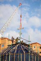 Освящение и установка креста на Державном храме города Фрязино