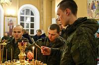 Военнослужащие в Никольском храме г. Орехово-Зуево