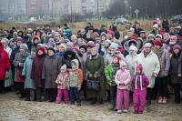 Освящение поклонного креста в Черноголовке