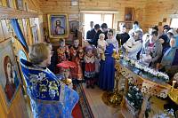 Закладка Казанского храма в деревне Топорково