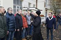Проводы новобранцев в Щелковском военкомате