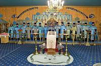 Выездное собрание духовенства Лосино-Петровского благочиния в деревне Щеглятьево