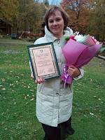 Награждение педагога воскресной школы Никольского храма г. Шатура