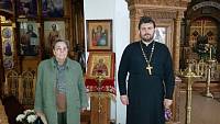 Внучка священномученика Александра Сахарова в гостях у Казанского прихода села Петровское