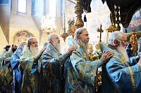 Божественная литургия в&nbsp;Успенском соборе Московского Кремля