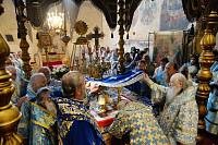 Божественная литургия в&nbsp;Успенском соборе Московского Кремля