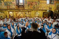 Божественная литургия в&nbsp;Успенском соборе Московского Кремля