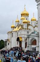 Божественная литургия в&nbsp;Успенском соборе Московского Кремля