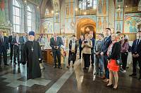 Иностранная делегация в Троицком соборе г. Щелково