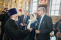 Иностранная делегация в Троицком соборе г. Щелково