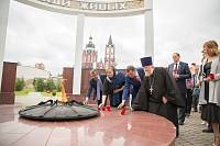 Иностранная делегация в Троицком соборе г. Щелково