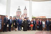 Иностранная делегация в Троицком соборе г. Щелково