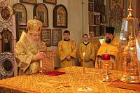 Архиерейское богослужение в&nbsp;Преображенском храме в&nbsp;Саввино